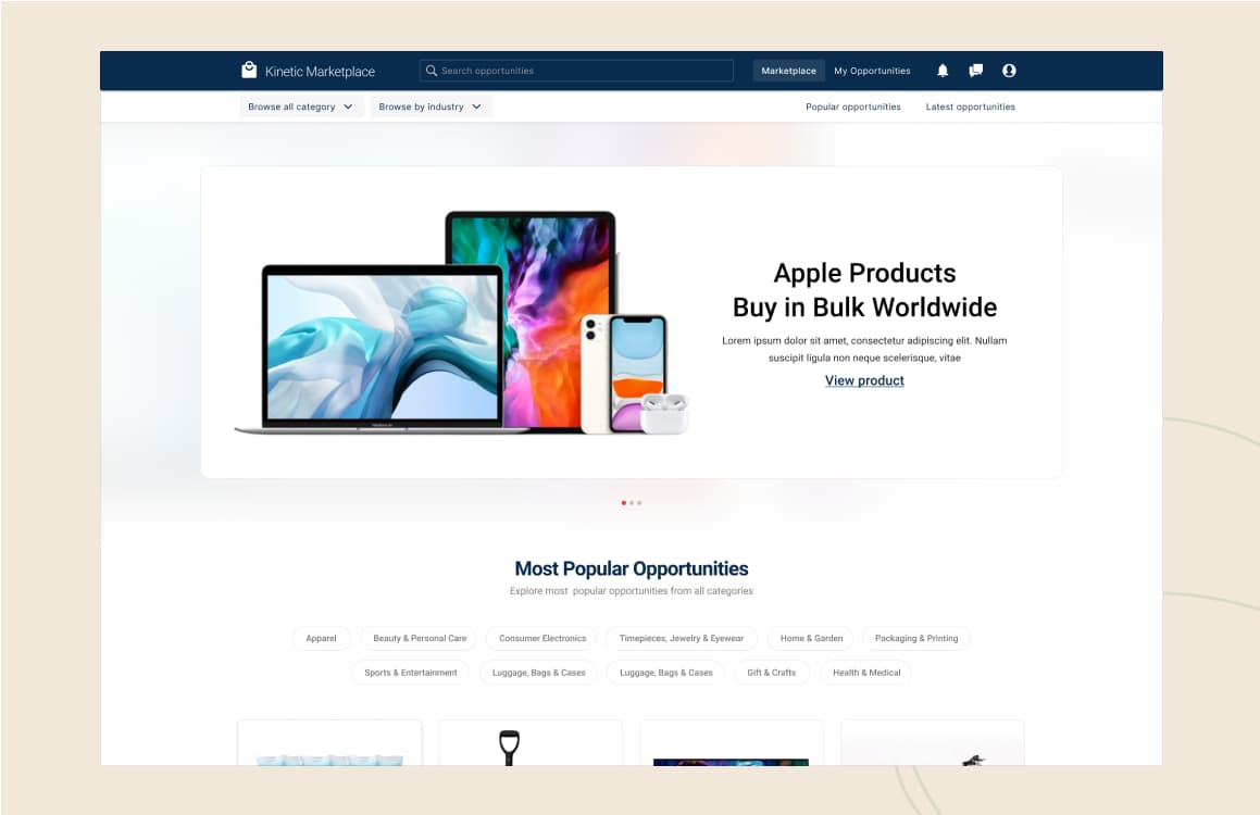 kinetic marketplace overview