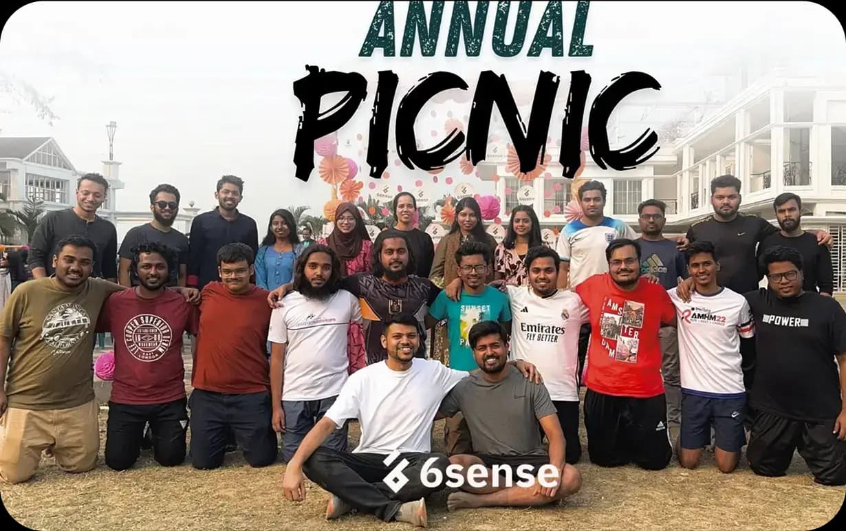 Picnic celebration - Team members enjoying